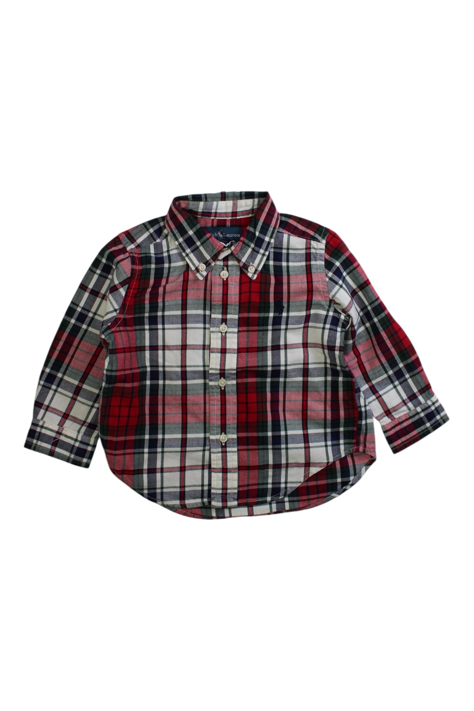 Ralph Lauren Plaid Long Sleeve Shirt 12-18M、mySite、g9winljtr