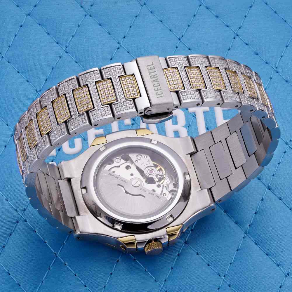 Circle Face Moissanite Watch 14K Yellow Gold、mySite、hinf8tx79