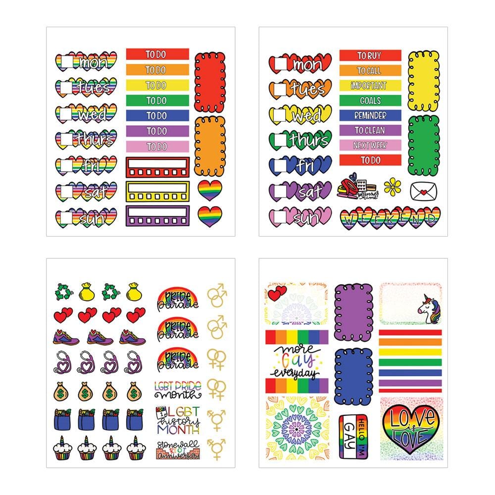  Planner Stickers Book - Love Is Love Minis、mySite、ghnorth