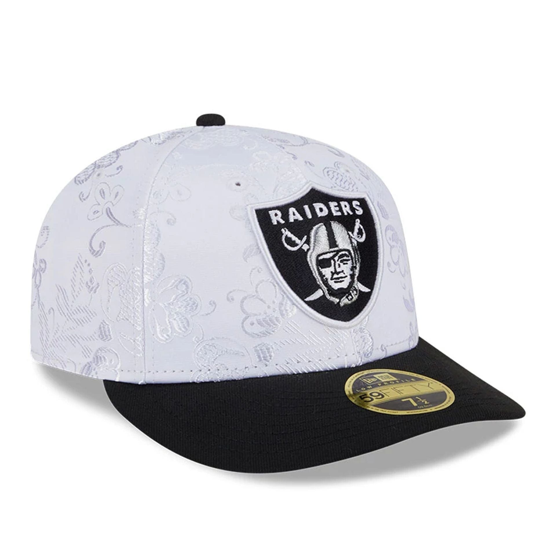 Las Vegas Raiders NFL Open White Low Profile 59FIFTY Fitted Cap、mySite、vikingsvslions