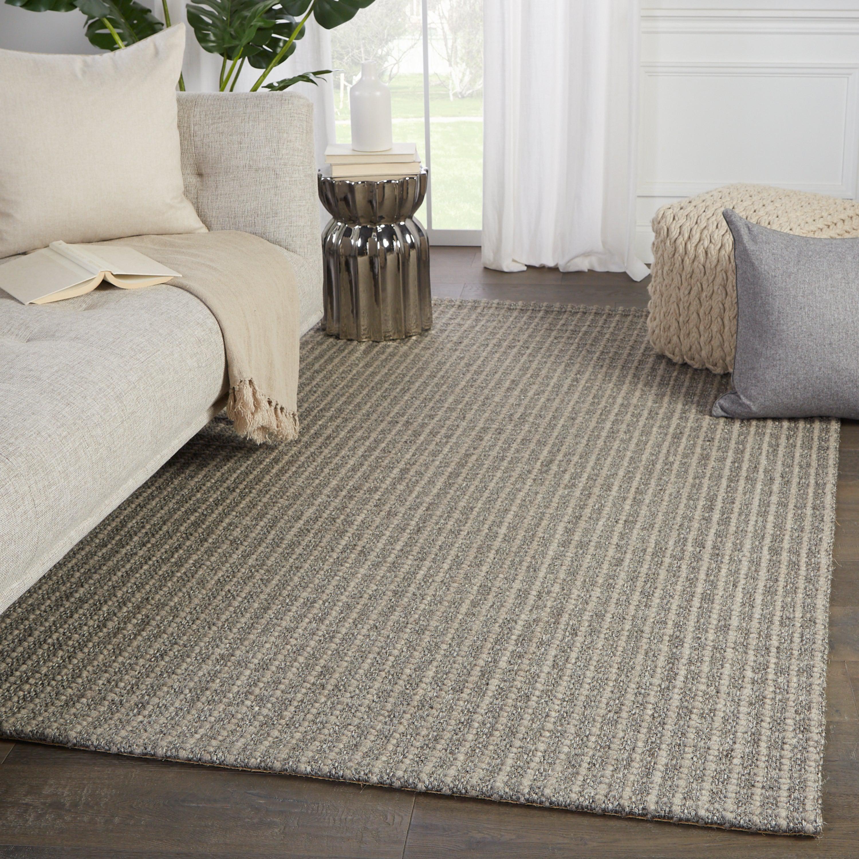 Tane Natural Solid Gray Area Rug、mySite、gigharbornorthrealestate