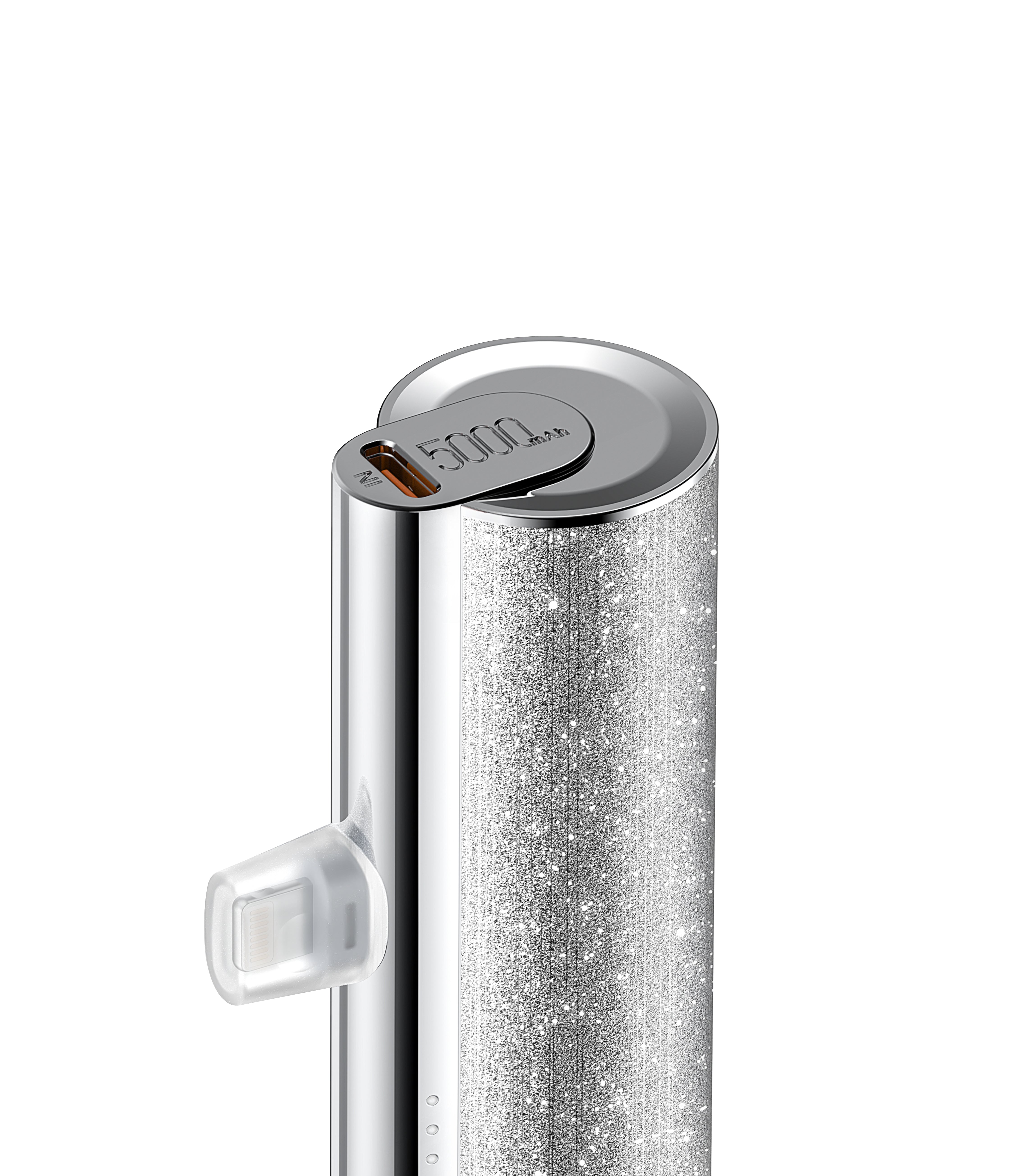 Plug on 5000mAh Mini Portable Charger with Built-in Cable for iPhone & Android、mySite、fannypackpong