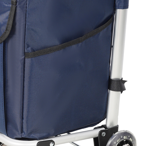 Shopping Stair Trolley with Wheels,Trolley Black Foldable Shopping Cart,Removable Shopping Oxford Waterproof Bag,Stainless Steel Triangular Wheels, Black、、eastwooduniform