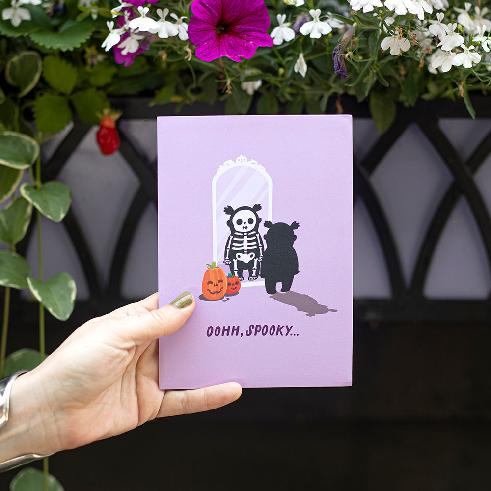 'Oohh, Spooky' Halloween Pop-Up Card、mySite、solidvoid