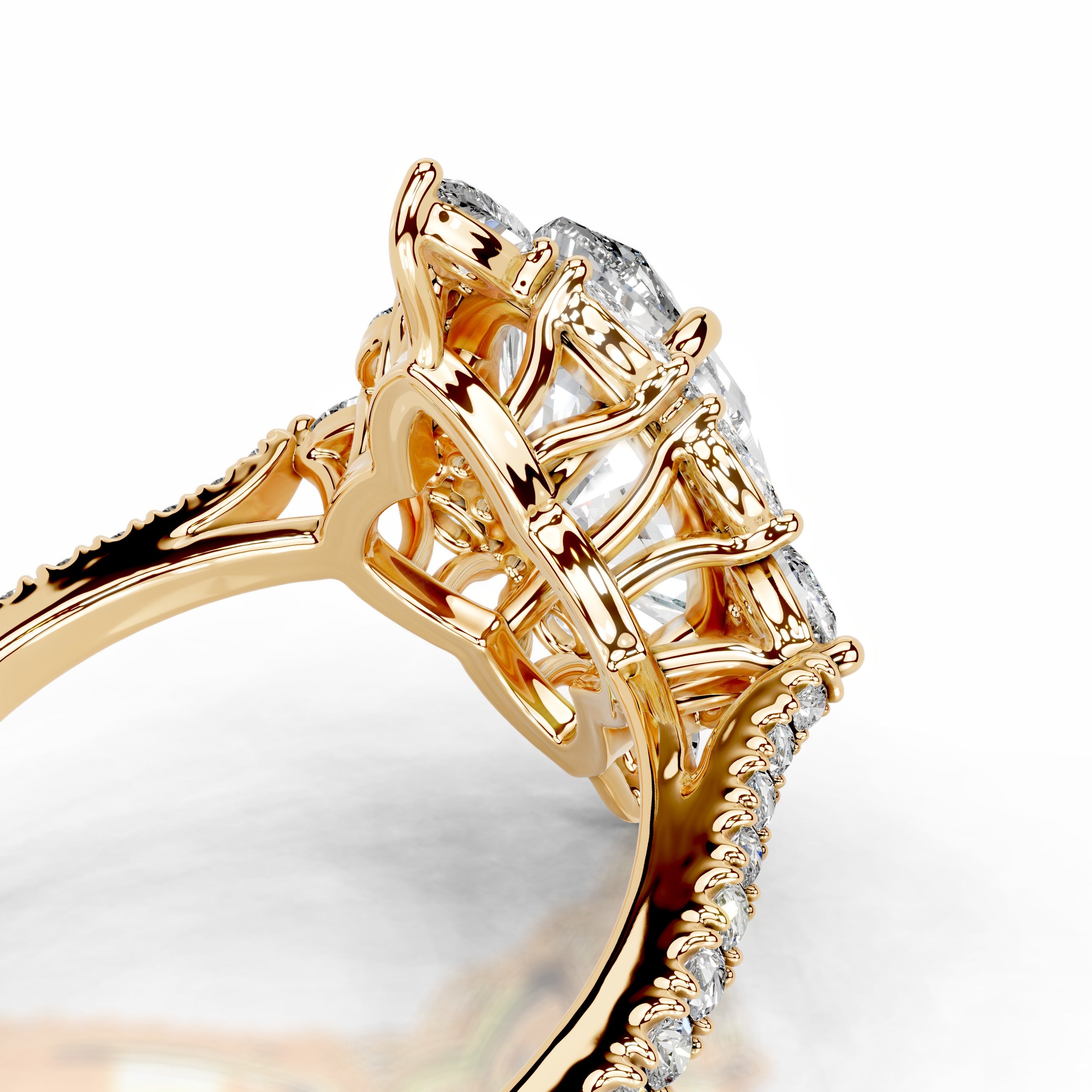 Fernanda Diamond Engagement Ring - 18K Yellow Gold、mySite、hinf8tx79