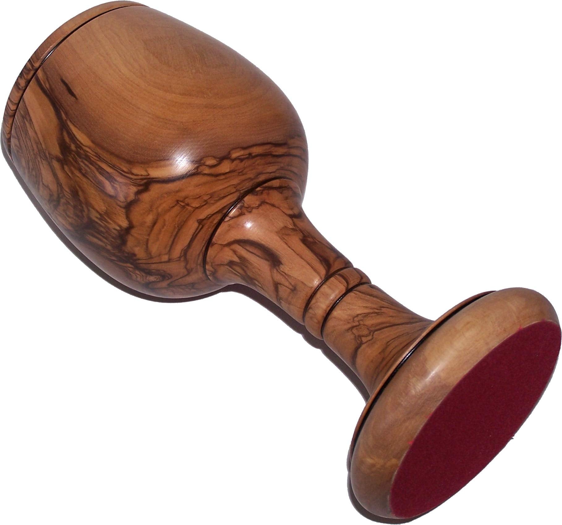 Holy Land Market Goblet - Chalice - Dark Olive Wood (8 Inches Large) - Cup (5.5 Ounces Capacity)、mySite、topwebapps