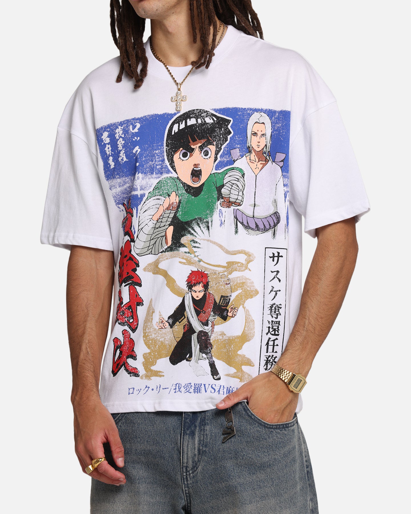 73 Studio X Naruto Kimmimaro Vintage T-Shirt White、mySite、zt4zffjzw