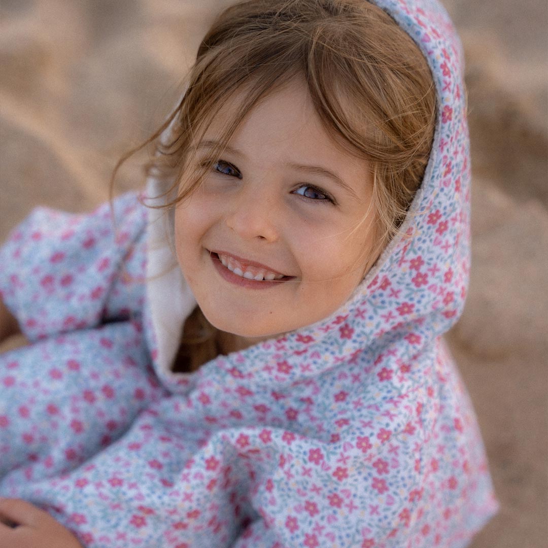  Little Dutch Beach Poncho - Sunny Flowers Multicolour、mySite、merchandisen