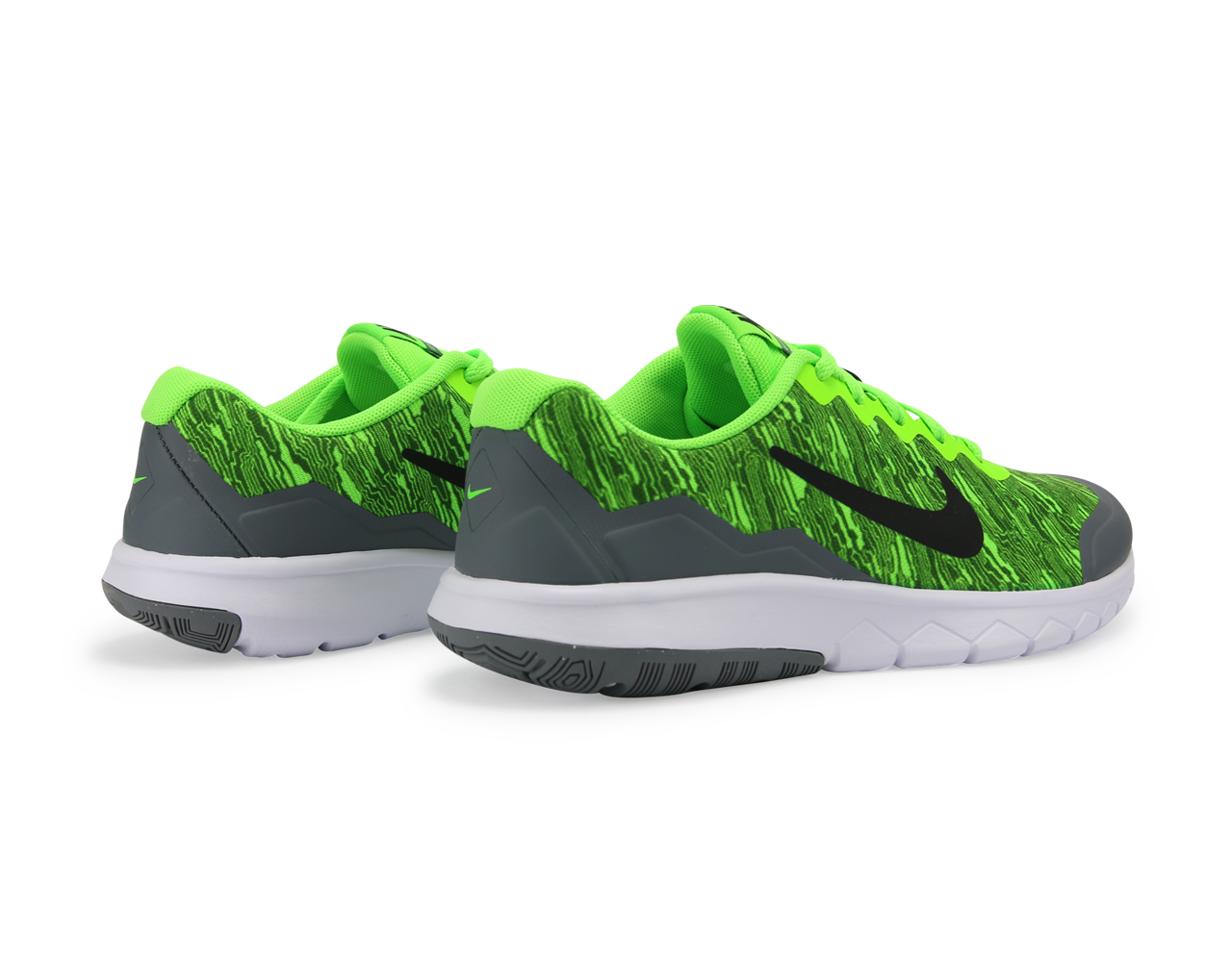 Nike Kids Flex Experience 4 Print GS Electric Green/Black/Grey/White、mySite、bottomscart