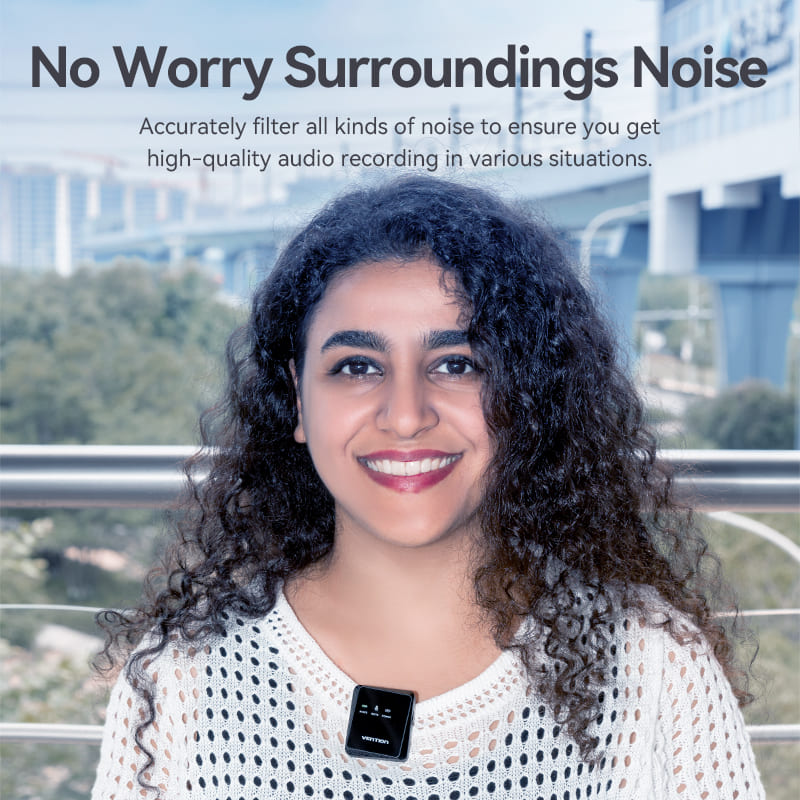 Vention USB-C 2-Pack Wireless Lavalier Microphone Black Type、mySite、fannypackpong