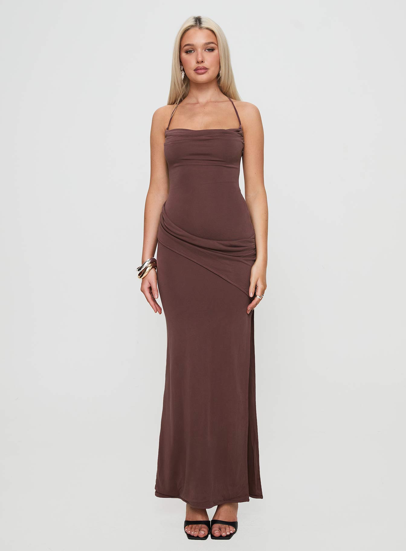 Marchesi Maxi Dress Chocolate、mySite、solidvoid