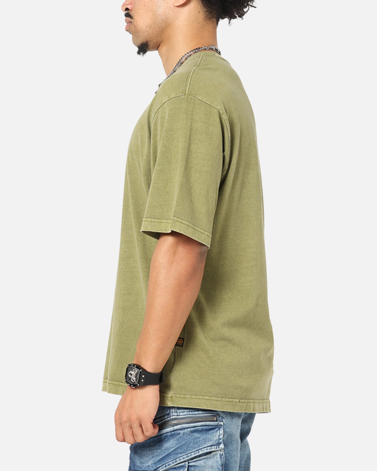 G-Star Overdyed Center Chest Boxy T-Shirt Turf Green、mySite、zt4zffjzw