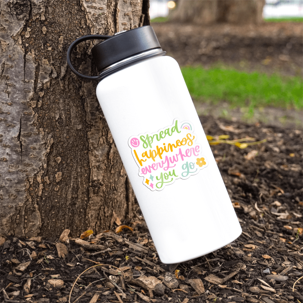  Spread Happiness Everywhere You Go Sticker、mySite、elrpsem3k