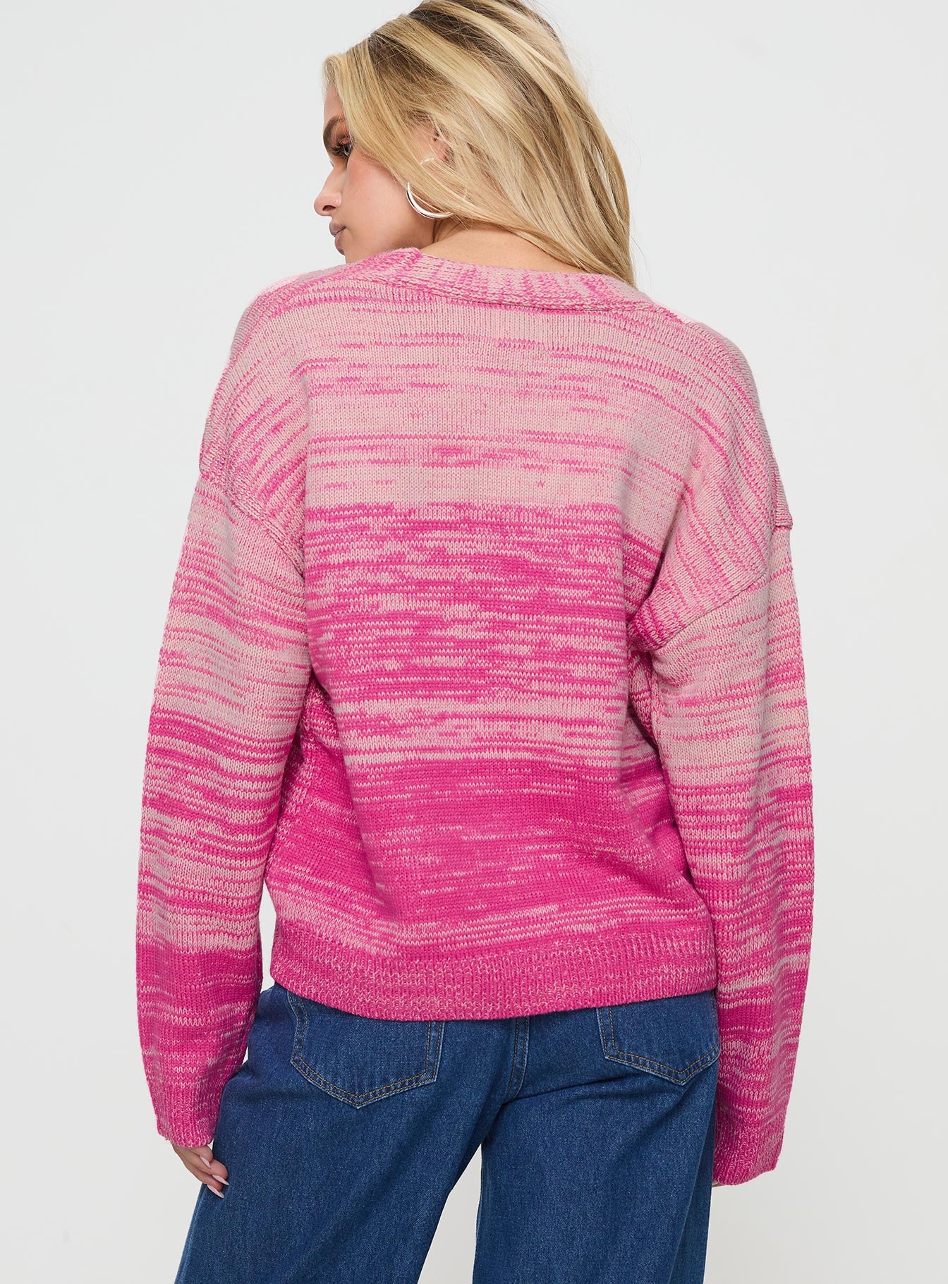 Emikio Cardigan Ombre Pink、mySite、solidvoid