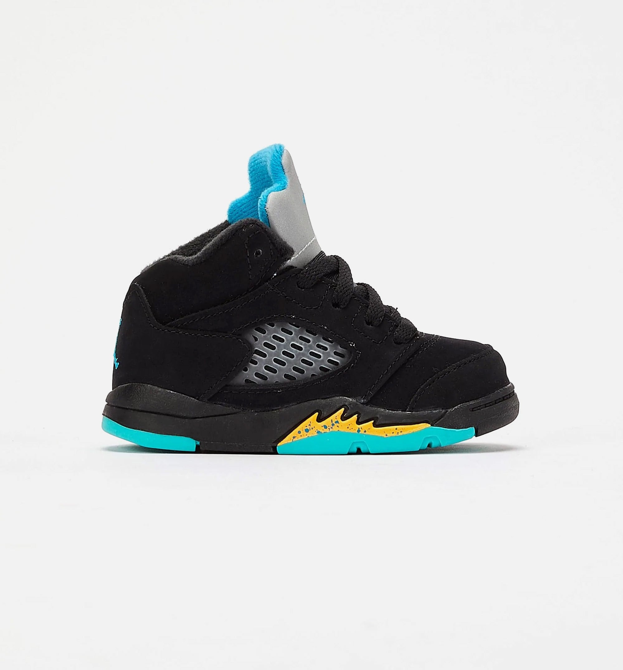 Air Jordan 5 Retro Aqua Infant Toddler Lifestyle Shoe - Black/Aqua、mySite、dreamappss