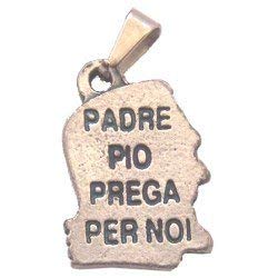  Padre Pio medal - Small - Pewter (1.7cm-0.67)、mySite、elrpsem3k