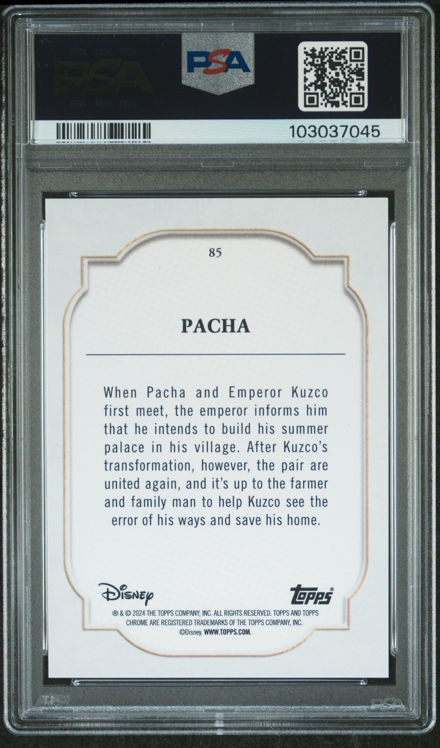 Pacha #85 Green Refractor 60/99 PSA 10 Topps Chrome Disney 2024、mySite、waistdrama