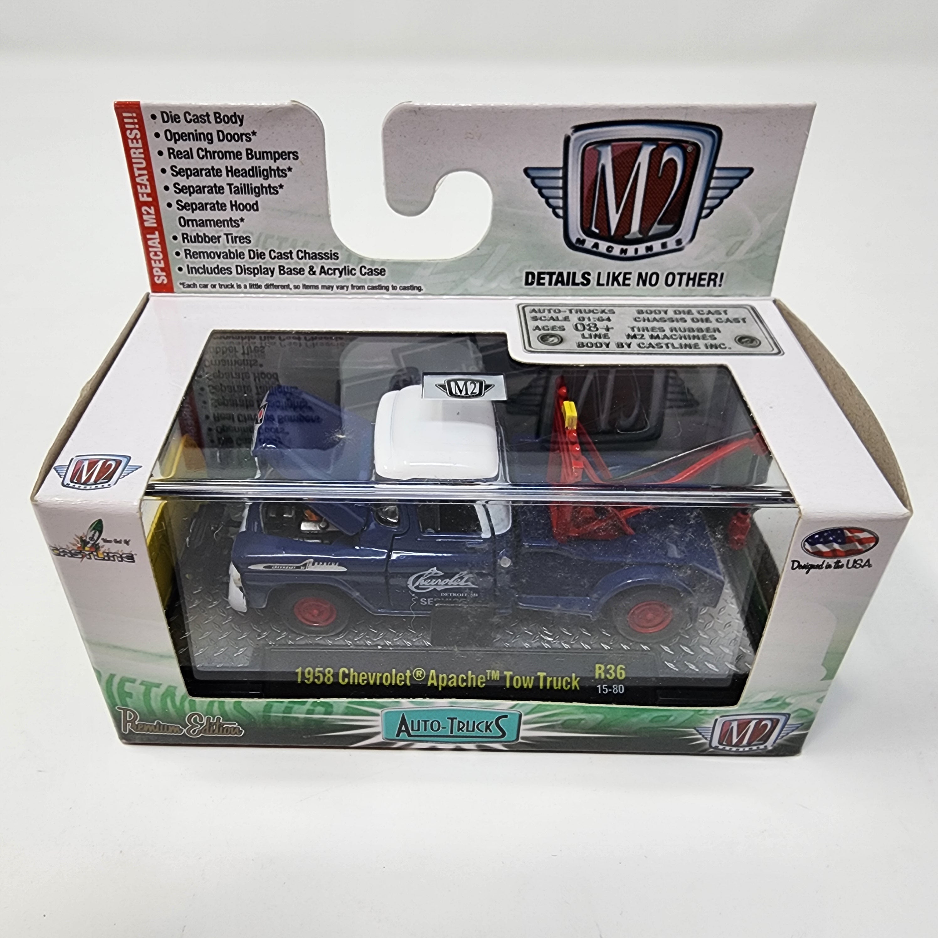 1958 Chevrolet Apache Tow Truck * M2 Machines Auto-Trucks、mySite、hgirdovlk