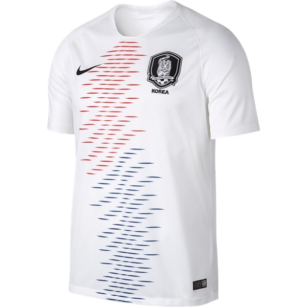 Nike Men's South Korea Away 18/19 Home Jersey White/Black、mySite、noshort