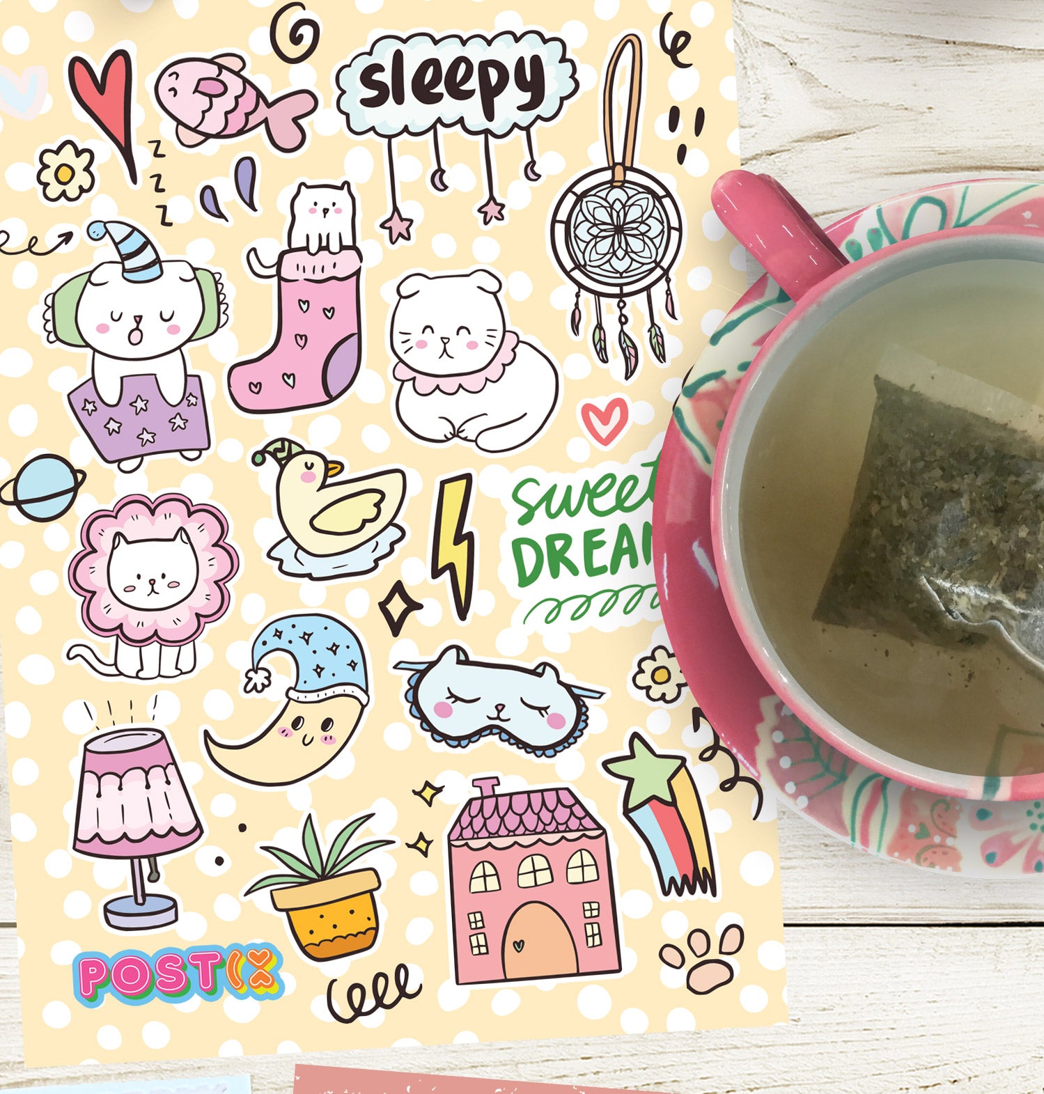  Cat Naps Sticker Sheet、mySite、ghnorth
