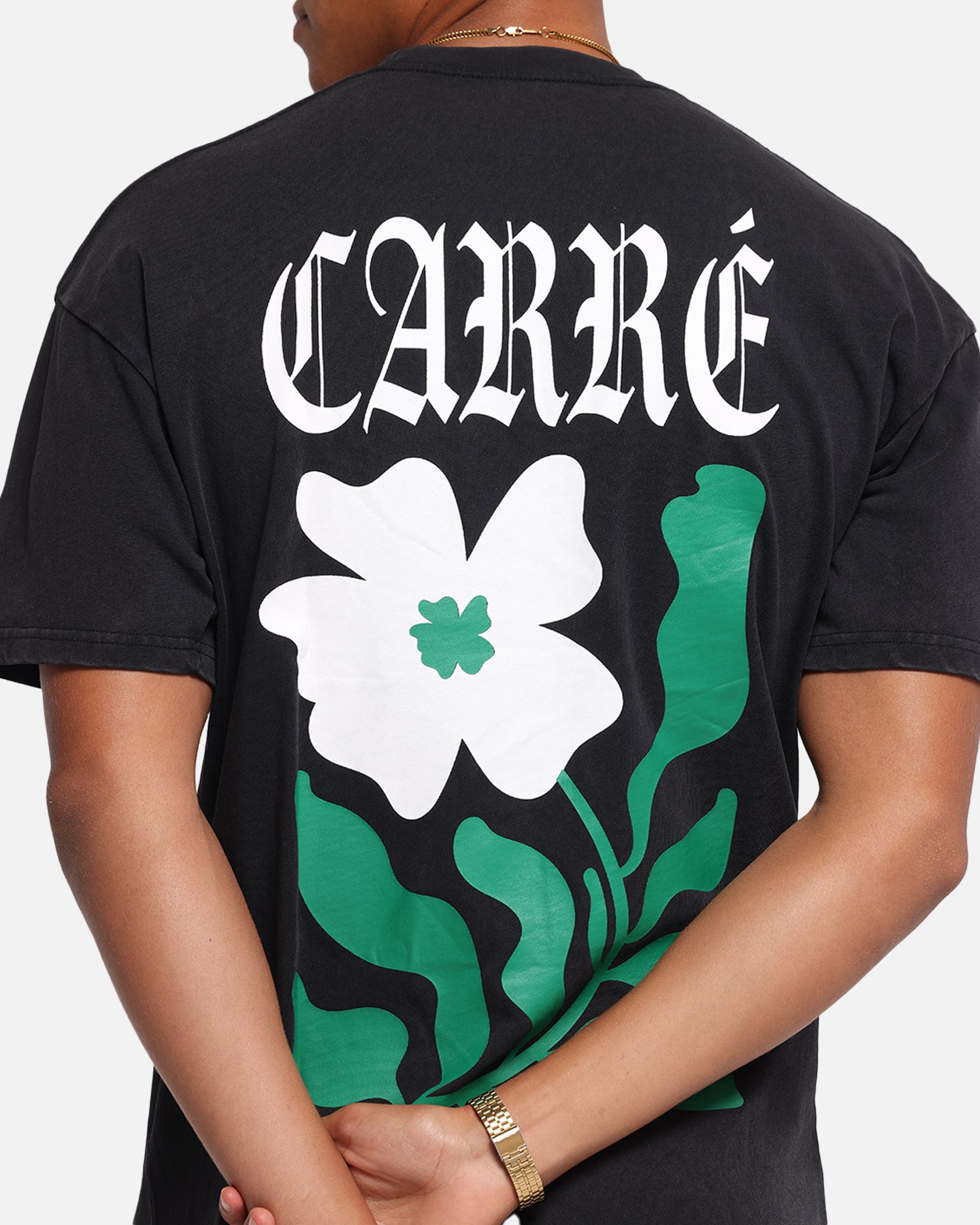 Carre Eternal Garden T-Shirt Black Acidwash、mySite、zt4zffjzw