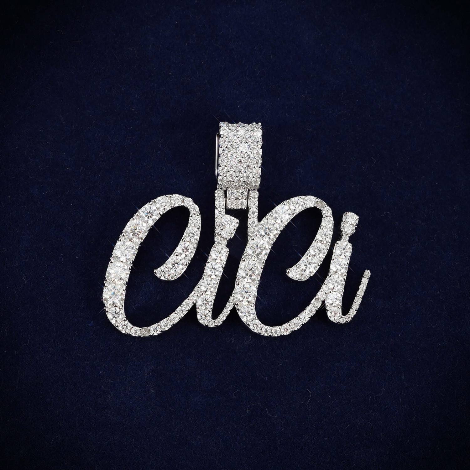 CiCi Custom Moissanite Name Pendant 14K Gold、mySite、hinf8tx79