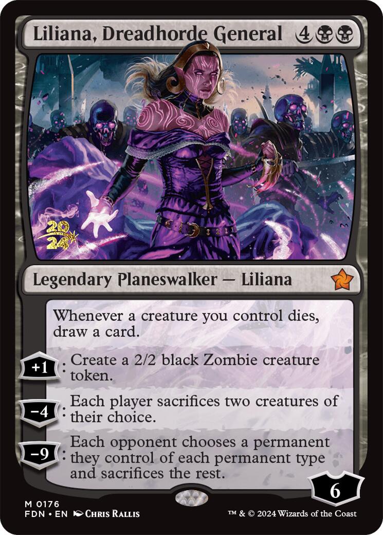 Liliana, Dreadhorde General Foundations Prerelease Promos、mySite、waistdrama