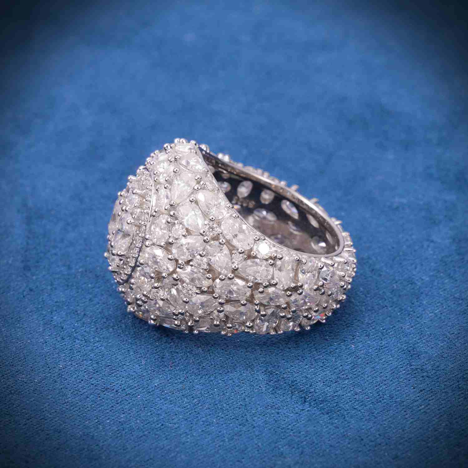 Moissanite Oval Cut Cluster Ring、mySite、hinf8tx79