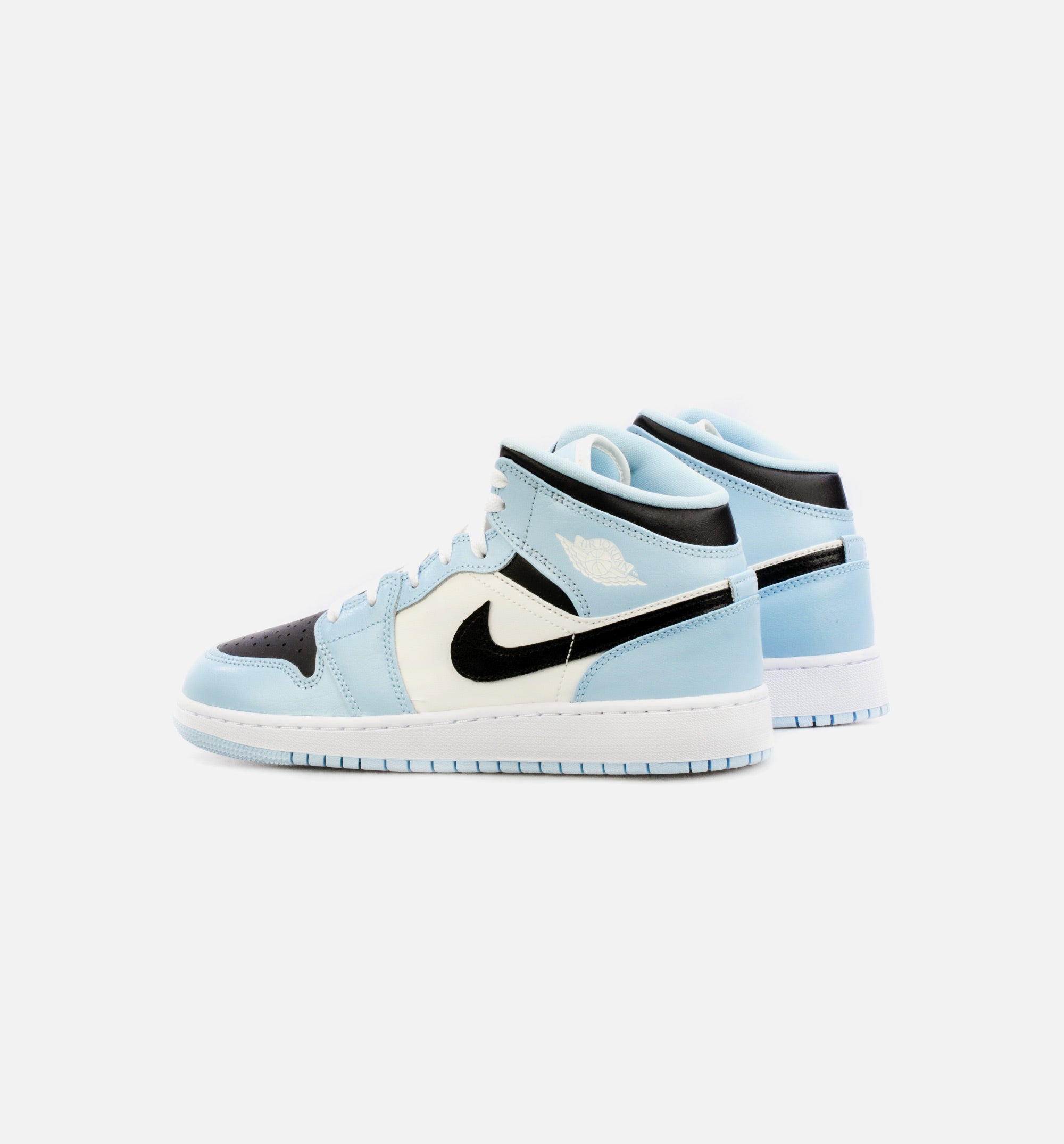 Air Jordan 1 Mid Ice Blue Grade School Lifestyle Shoe - Blue/Black、mySite、dreamappss