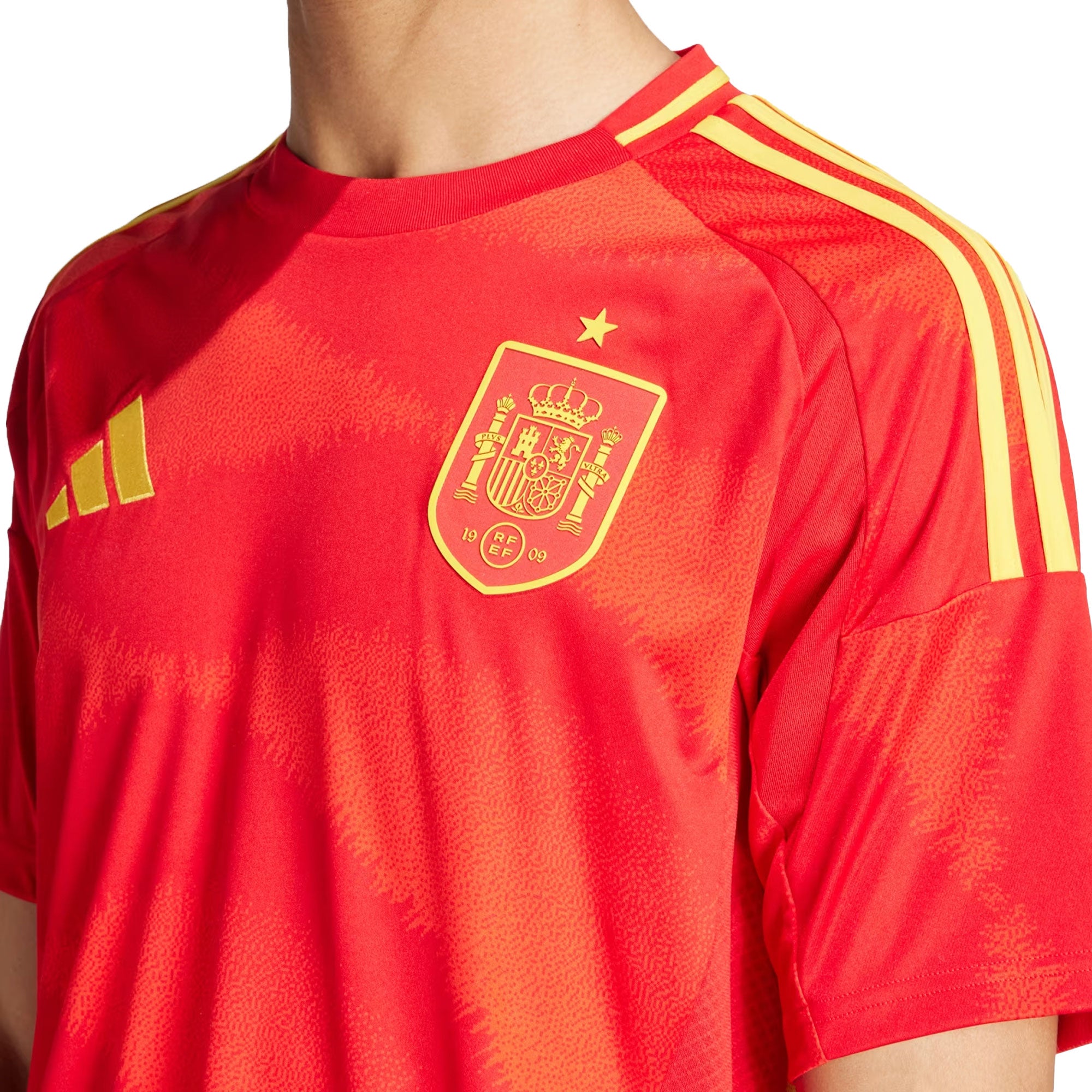 adidas Men's Spain 2024/25 Home Jersey Better Scarlet、mySite、noshort