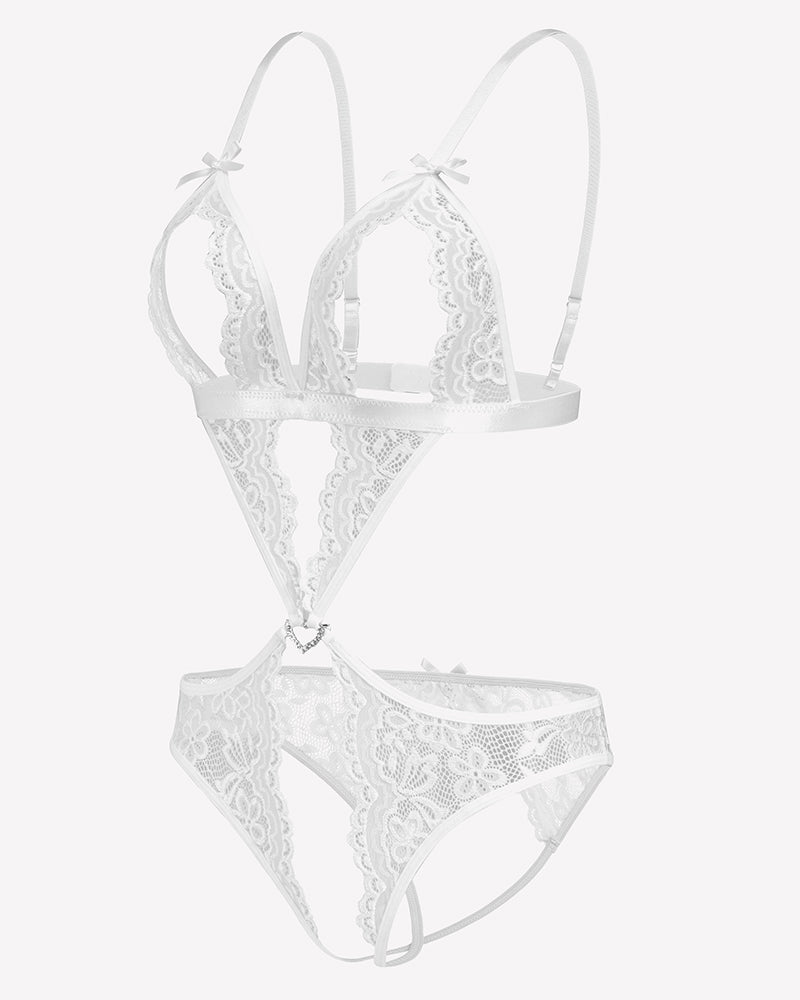 Lace Deep V Teddy Bodysuit、mySite、bengalsvssteelers