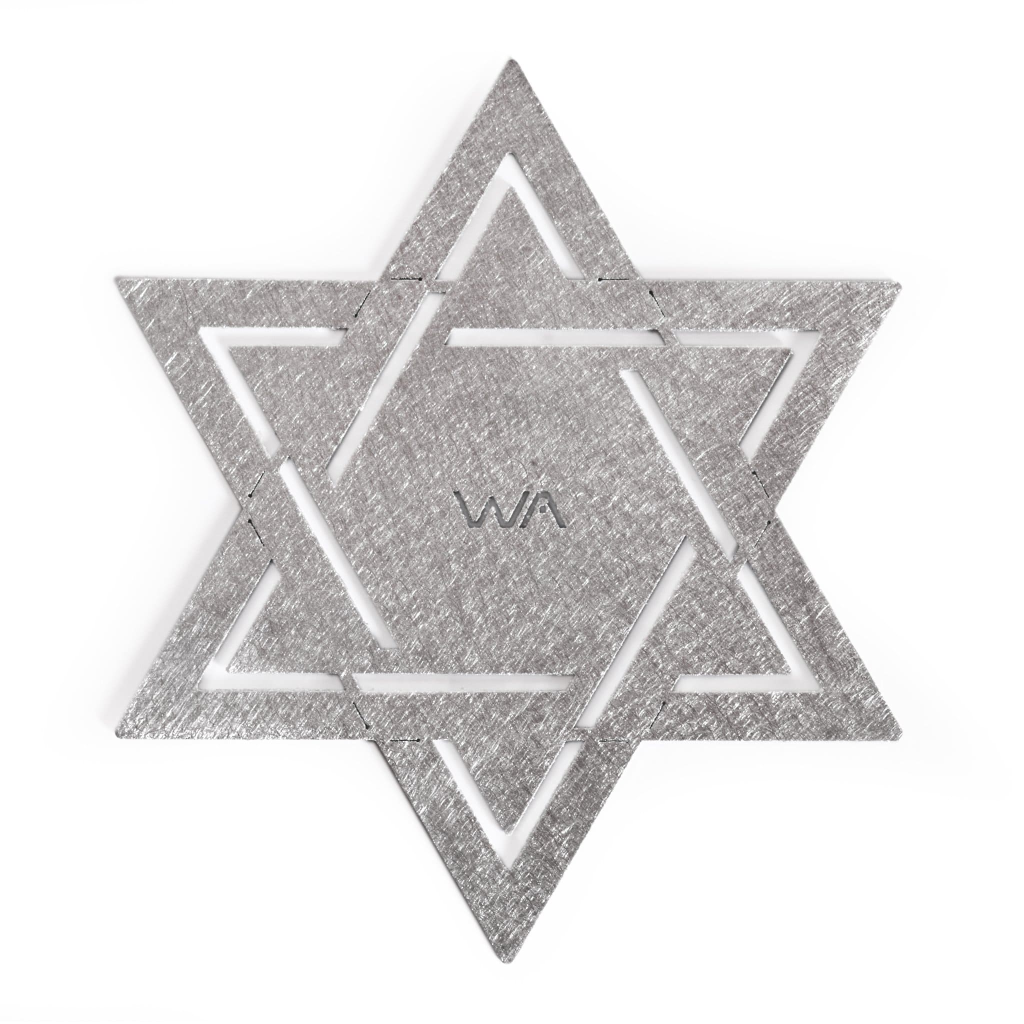 Davidush Shabbat Candlesticks Set by Studio Wallaby - Aluminum、mySite、topwebapps