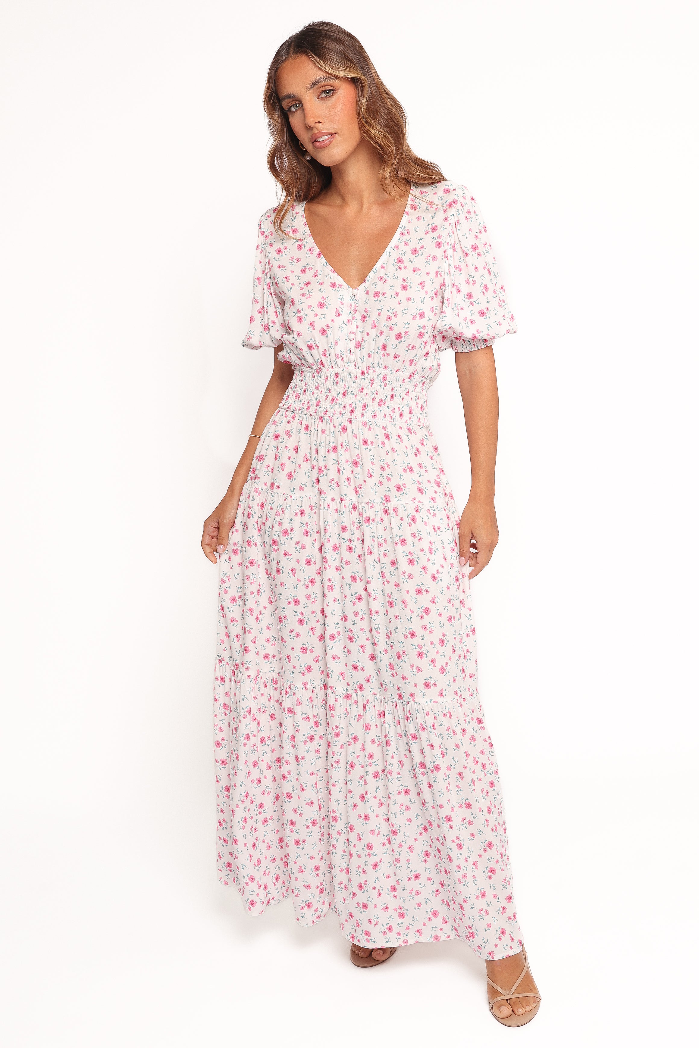  Thomas Maxi Dress - Pink Ditsy Floral、mySite、sugarbowlscore