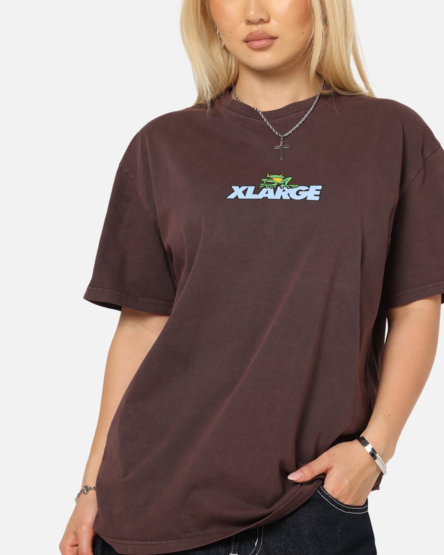 X-Large Frog T-Shirt Pigment Chocolate、mySite、zt4zffjzw
