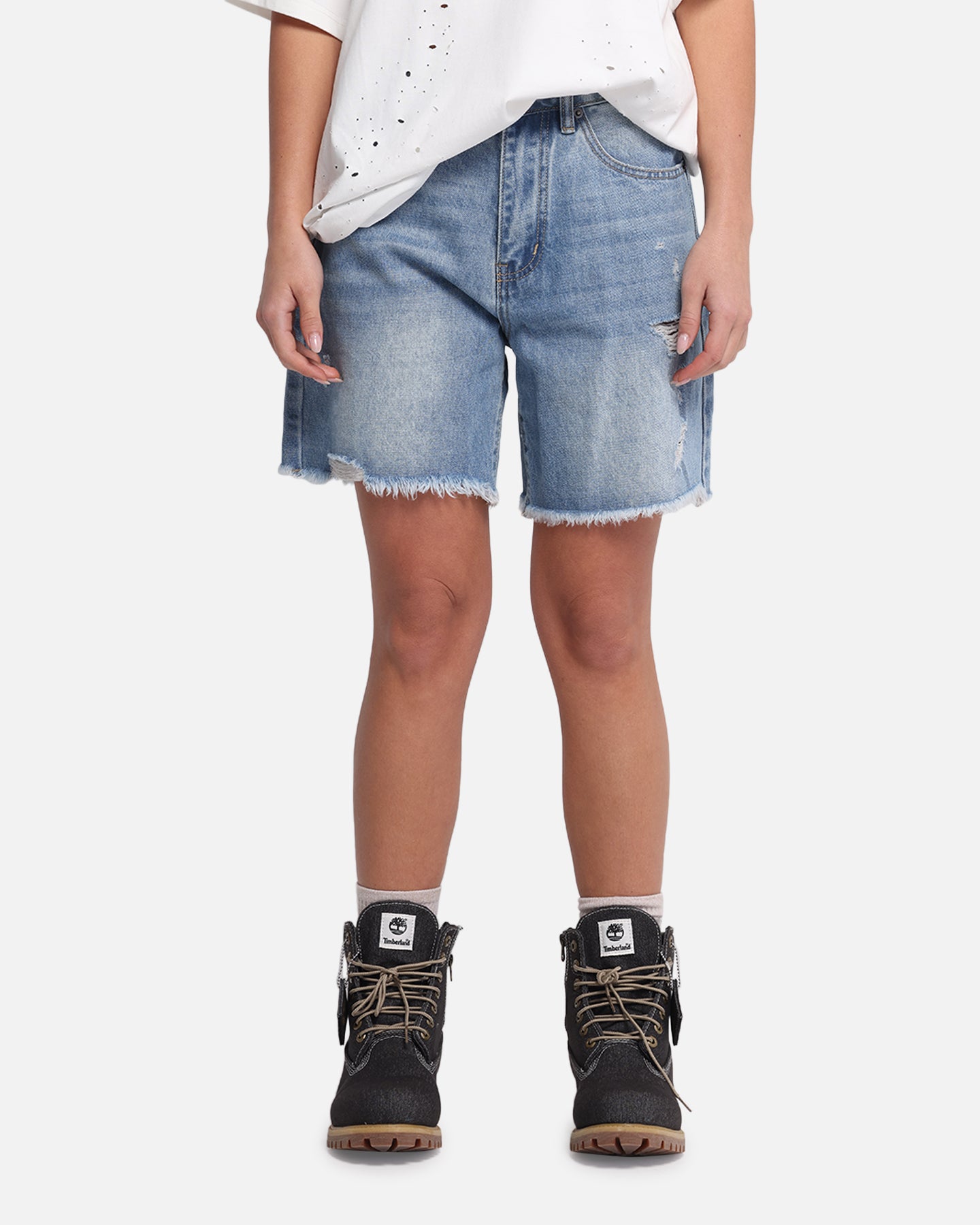 XXIII Women's Relaxed Denim Shorts Blue Denim、mySite、zt4zffjzw
