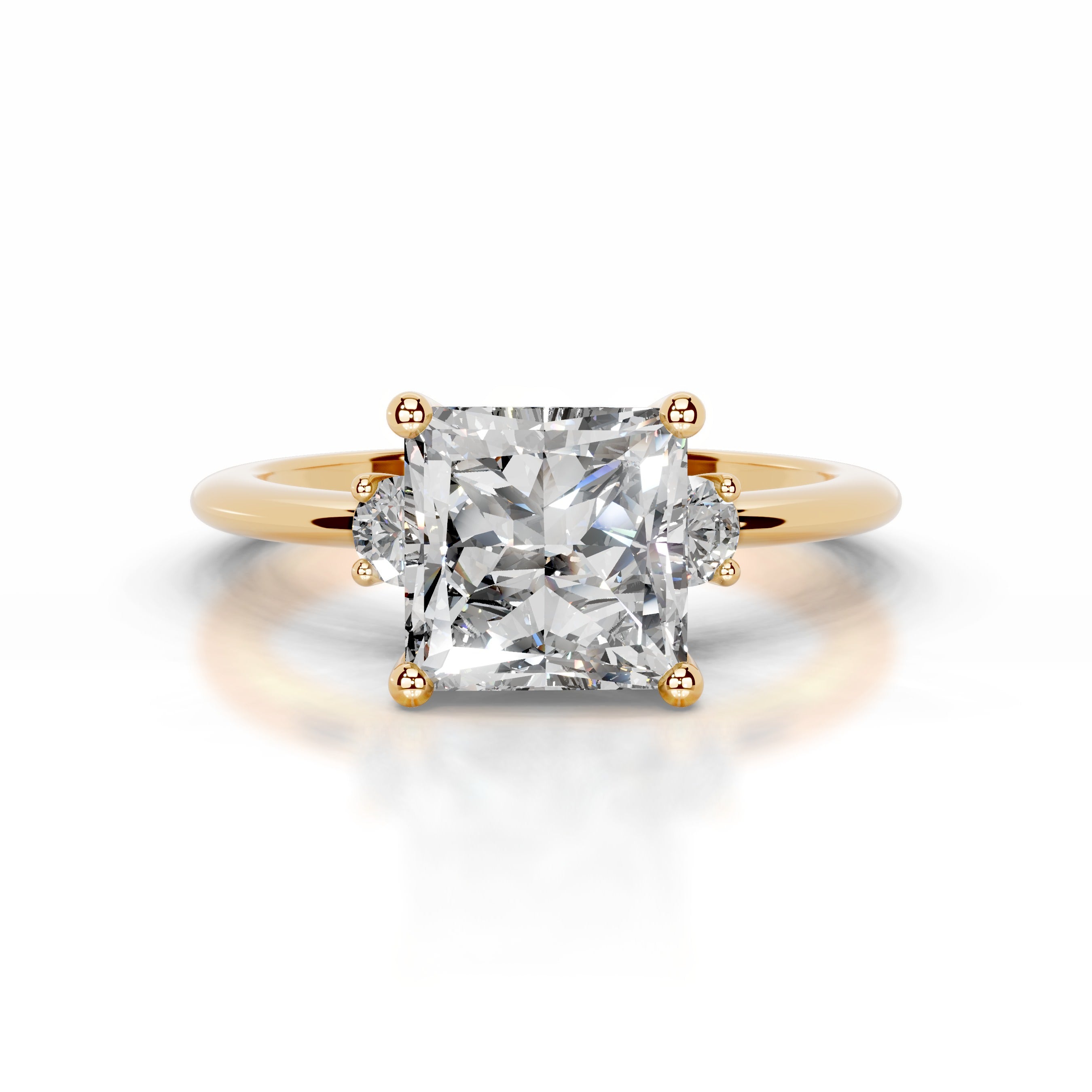 Blanca Diamond Engagement Ring - 18K Yellow Gold、mySite、hinf8tx79