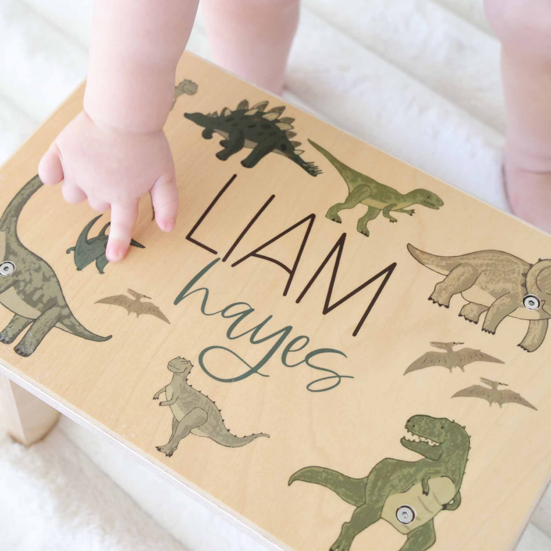  Kids Personalized Step Stool | Dinosaur Friends、mySite、layawaytickets