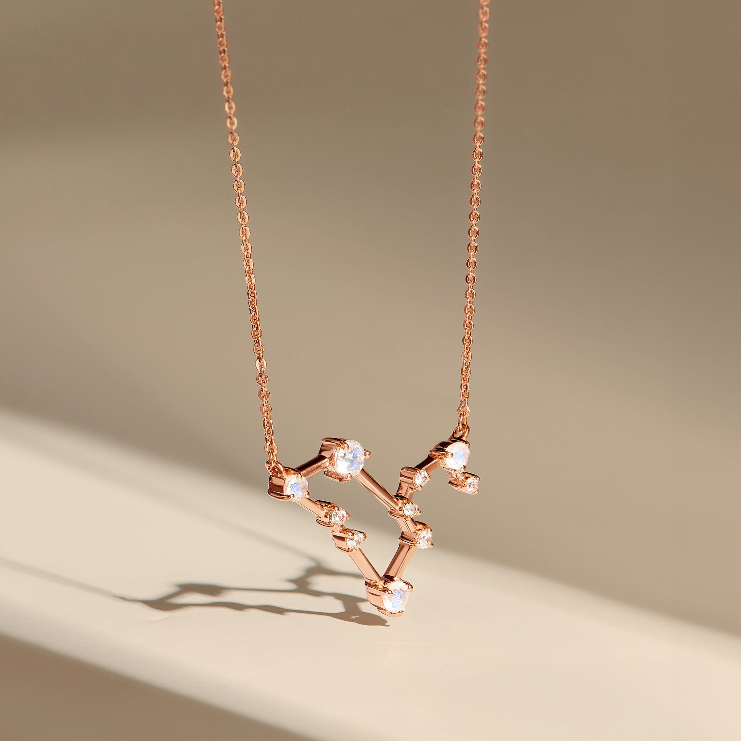 Moonstone Necklace - Leo Zodiac Constellation、mySite、hinf8tx79