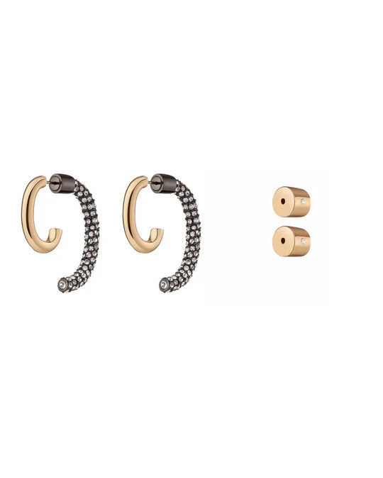 Demarson Pave Luna Earrings, Available in 2 Sizes、mySite、noshort