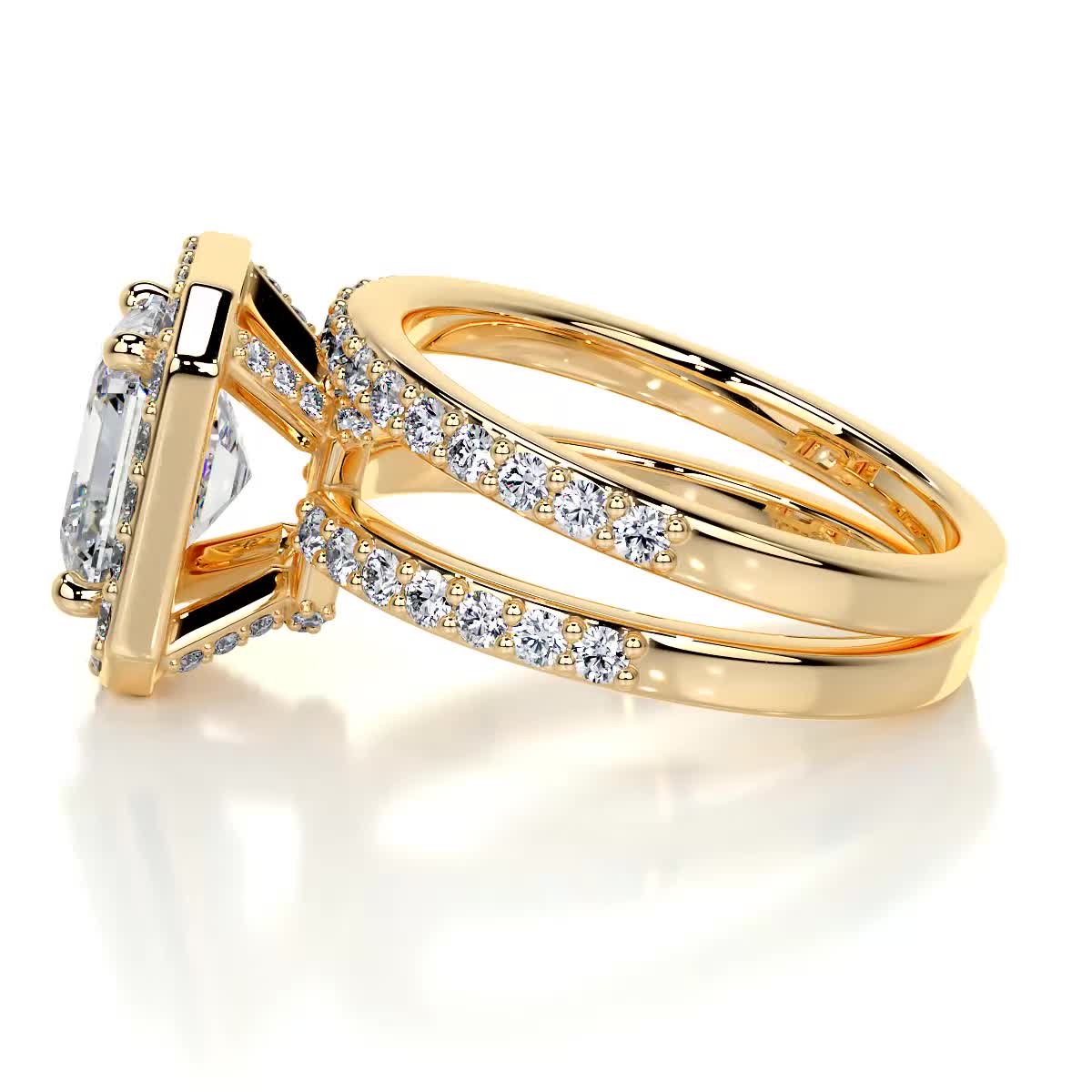 Brooklyn Diamond Bridal Set -18K Yellow Gold、mySite、hinf8tx79