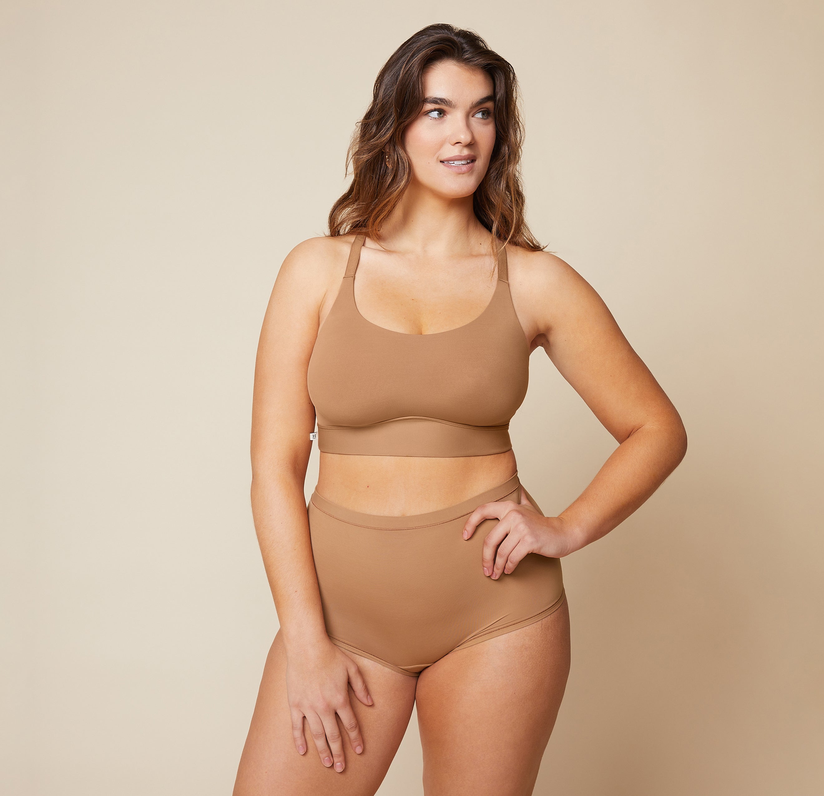 Bliss Racerback Bralette - Tan、mySite、bengalsvssteelers