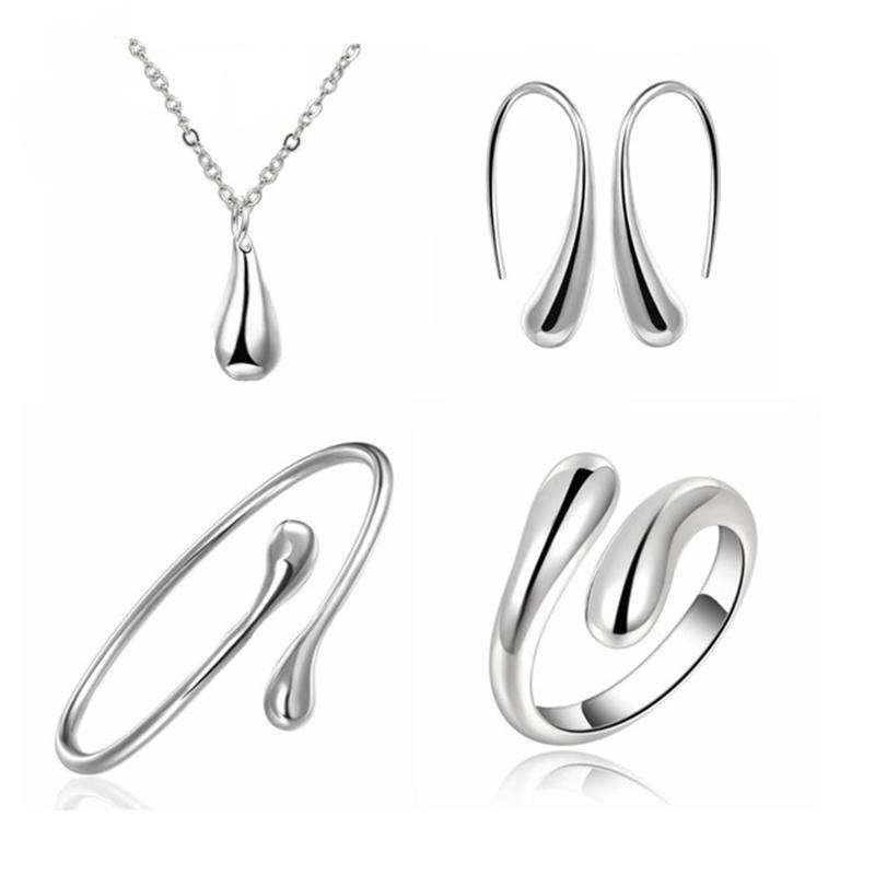 Teardrop Italian Sterling Silver Jewelry Set, Most Popular Jewelry Set Created、mySite、g9winljtr