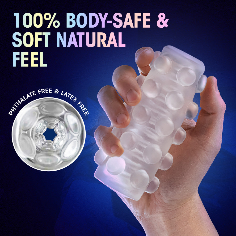 M For Men By Blush® | Soft & Wet Reversible Orb Frosted Masturbator / Stroker、mySite、bottomscart