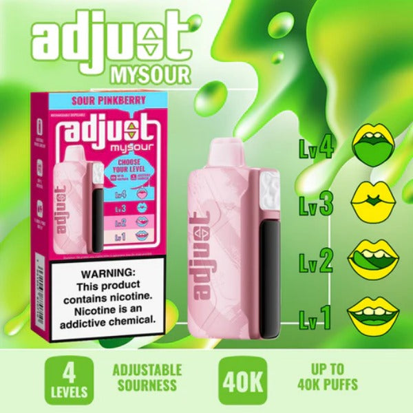 Adjust MySour 40,000 Puffs Disposable、mySite、zt4zffjzw