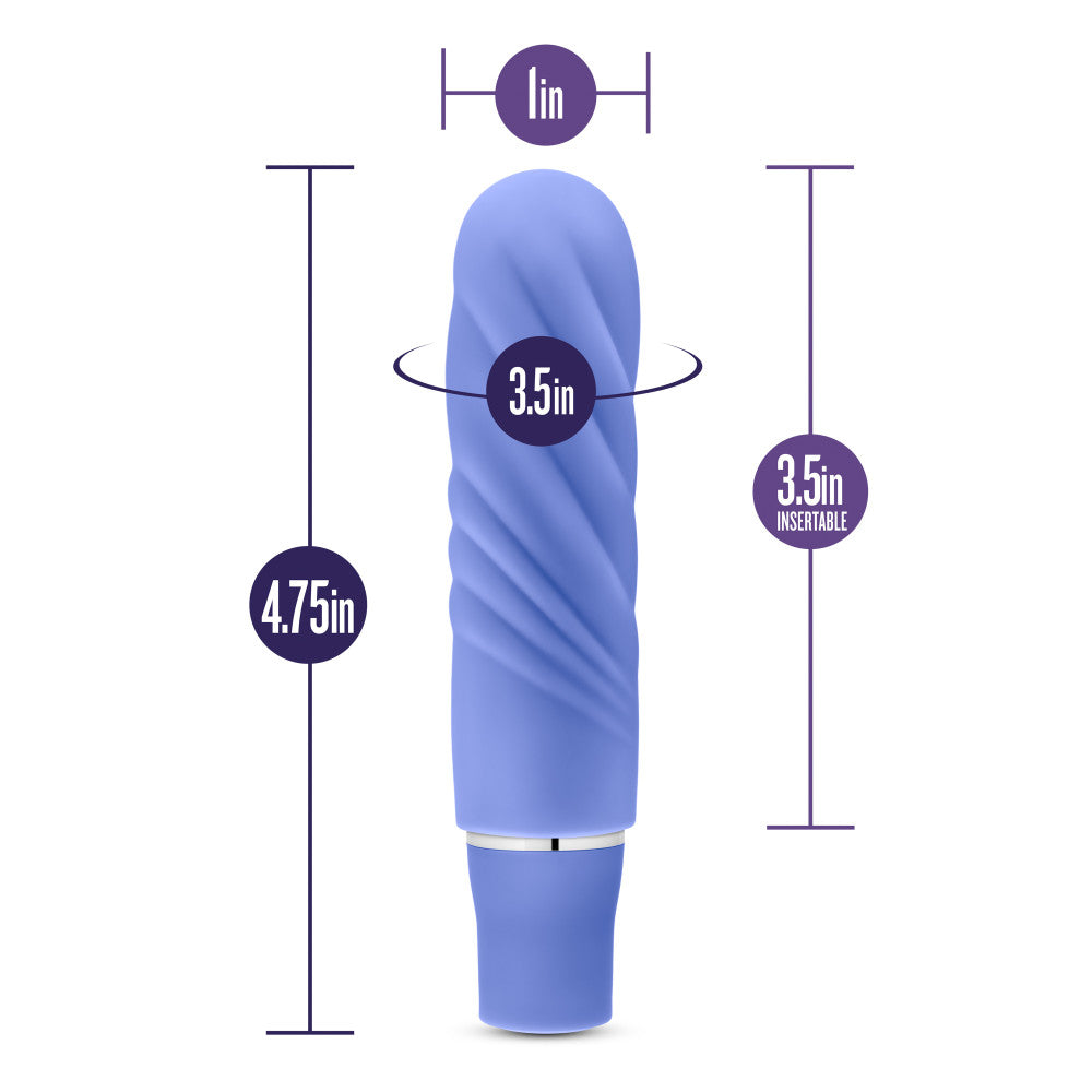 Luxe By Blush® | Nimbus Periwinkle 4.75-Inch Vibrating Mini Vibrator、mySite、bottomscart