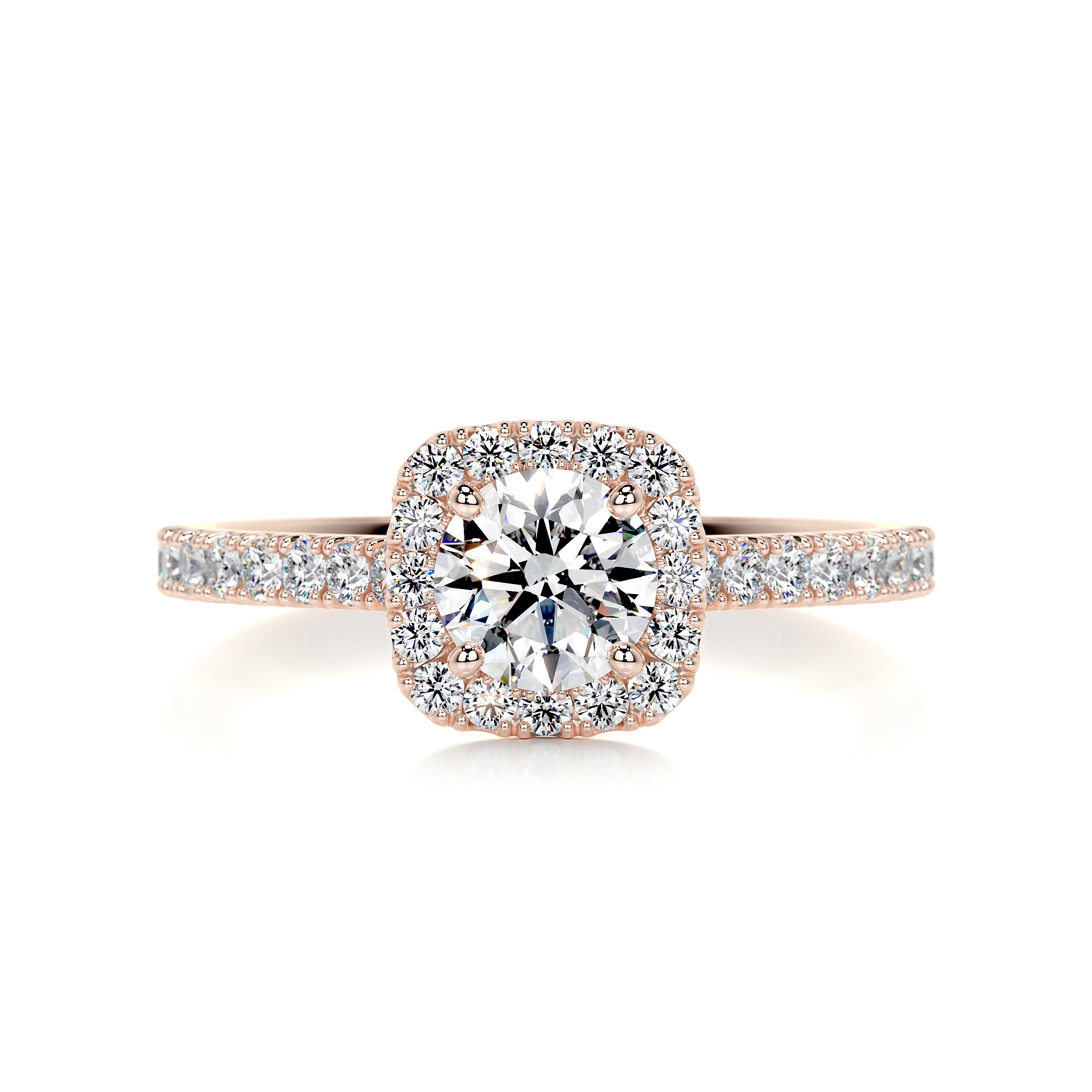 Claudia Diamond Engagement Ring -14K Rose Gold、mySite、hinf8tx79