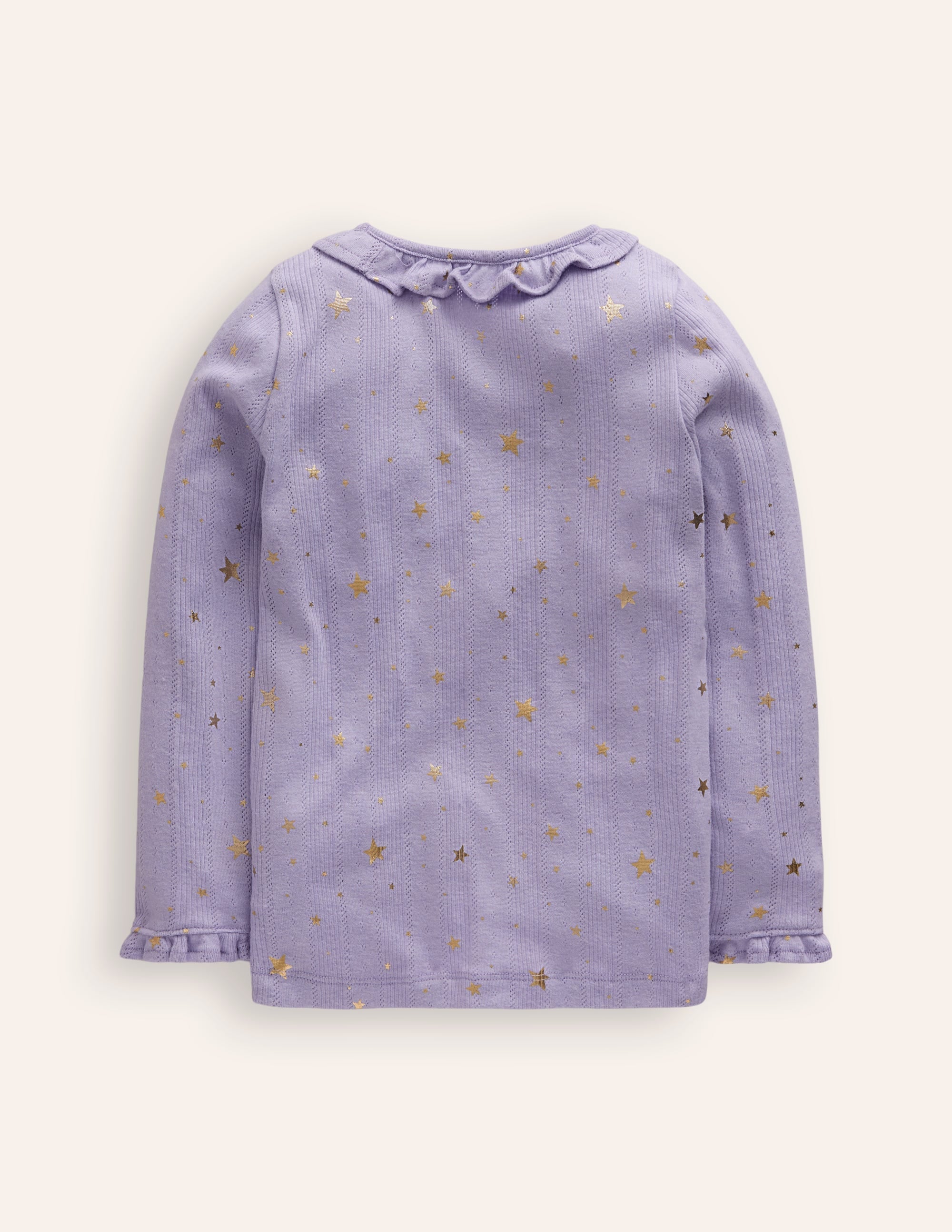  Ruffle Sparkle Pointelle-Misty Lavender Gold Foil Star、mySite、ashleygrahame