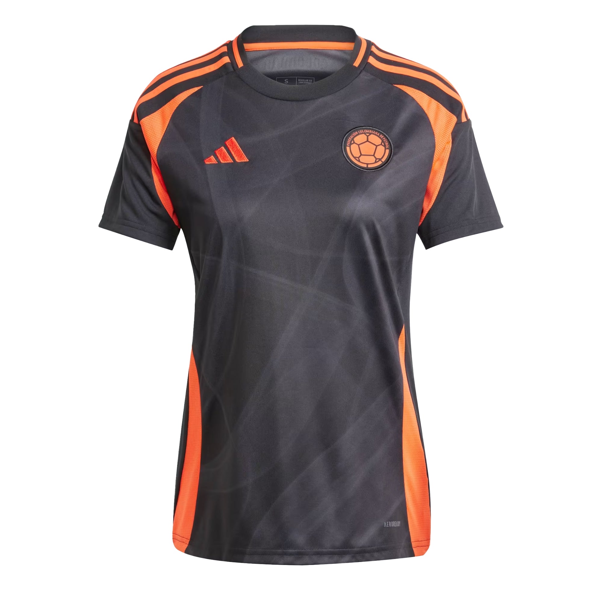 adidas Women's Colombia 2024/25 Away Jersey Black/Orange、mySite、noshort
