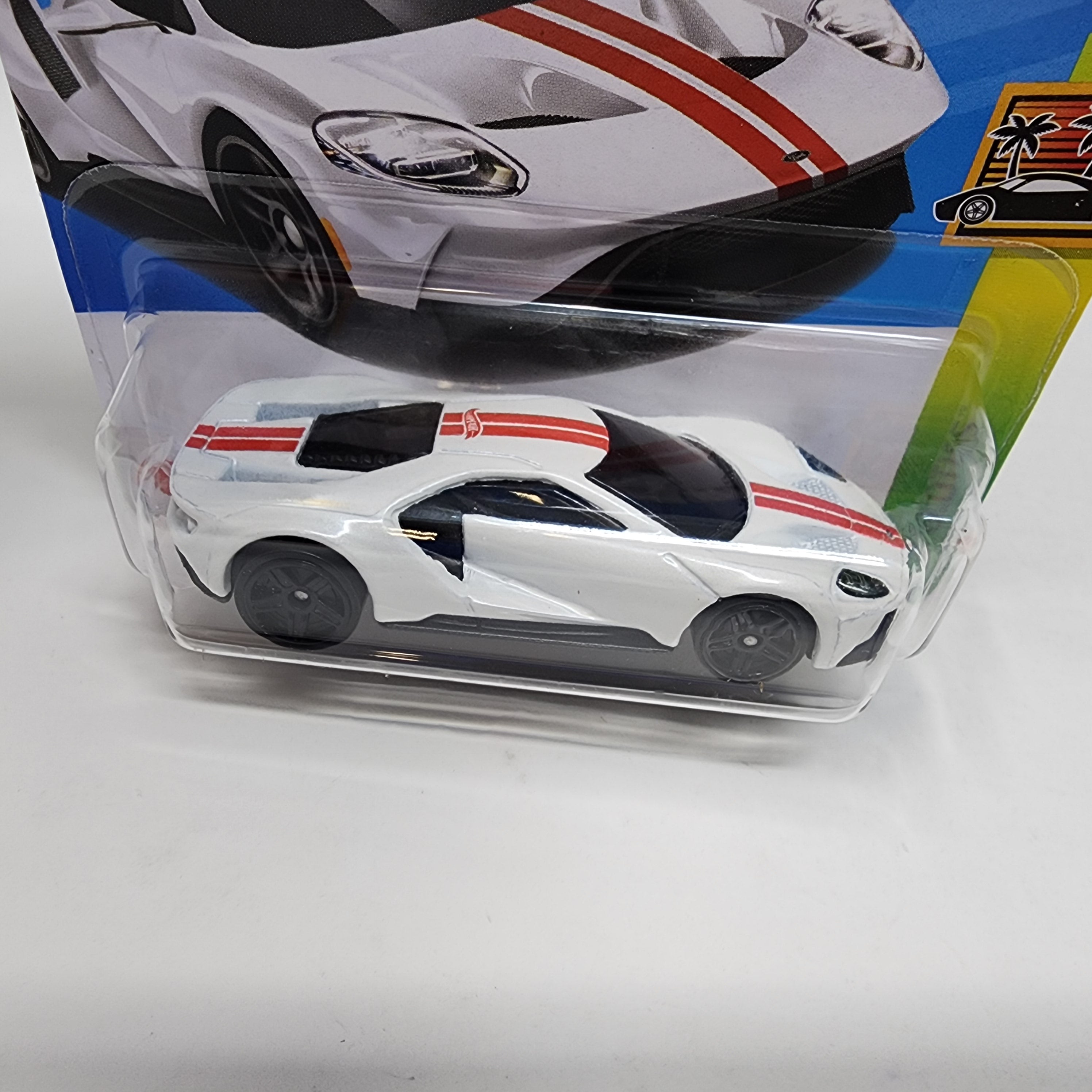 Short Card * '17 Ford GT #240 * WHITE * 2024 Hot Wheels Case Q、mySite、hgirdovlk