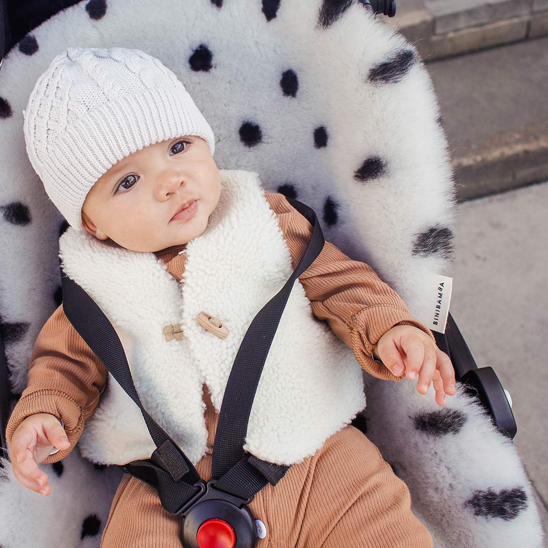  BINIBAMBA Merino Sheepskin Snuggler - Dalmatian Dove、mySite、merchandisen